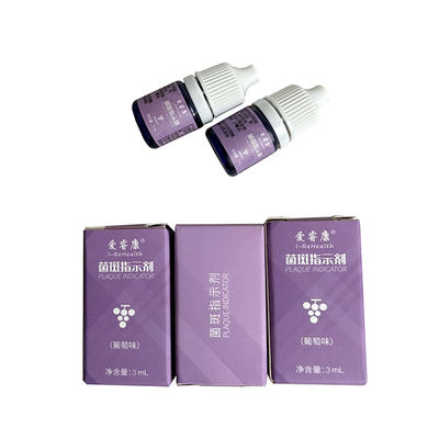 プラク3mL/Bottleの代わりに締まるべきブドウの味2色の歯垢の表示器